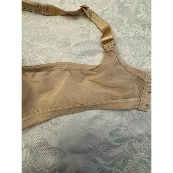 Wacoal 36D Awareness Wire Free Beige Bra 856367 Cushioned Straps Pink Ribbon - Picture 10 of 12